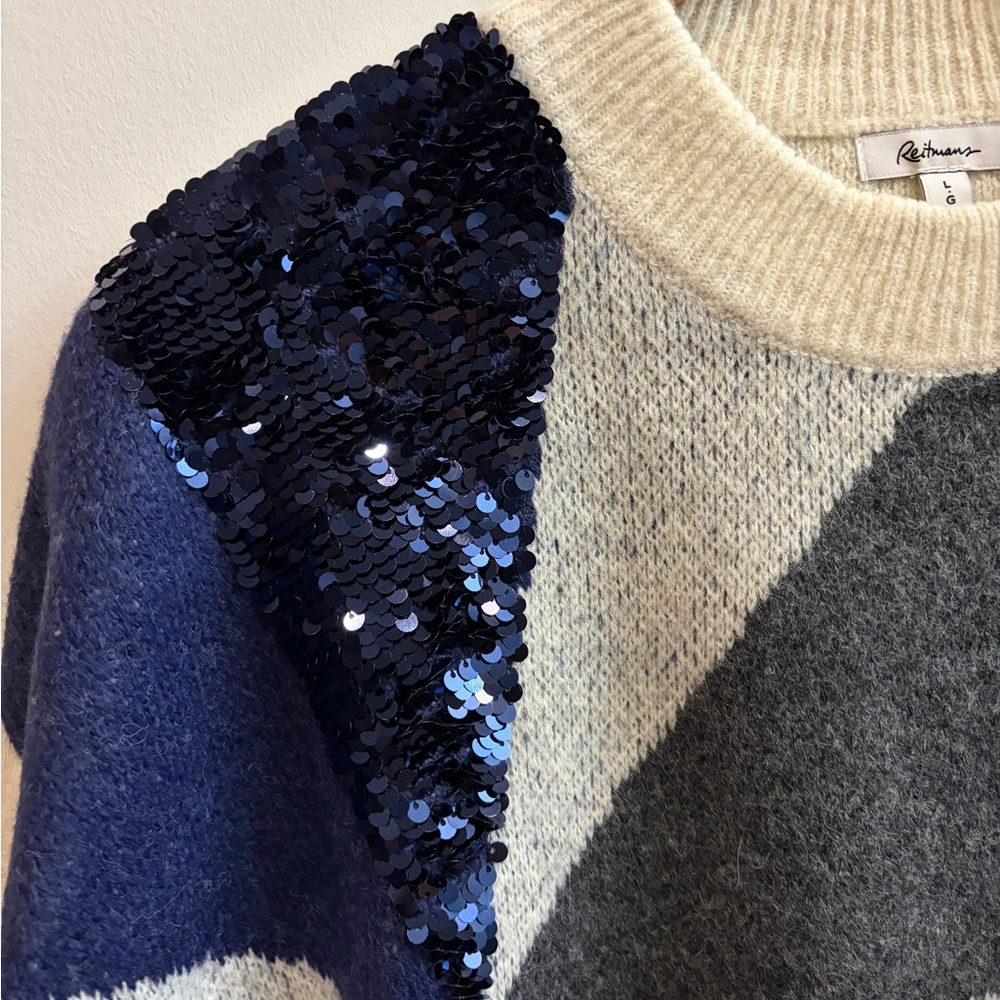 Reitmans Multicolor Geometric Sweater - Picture 4 of 4